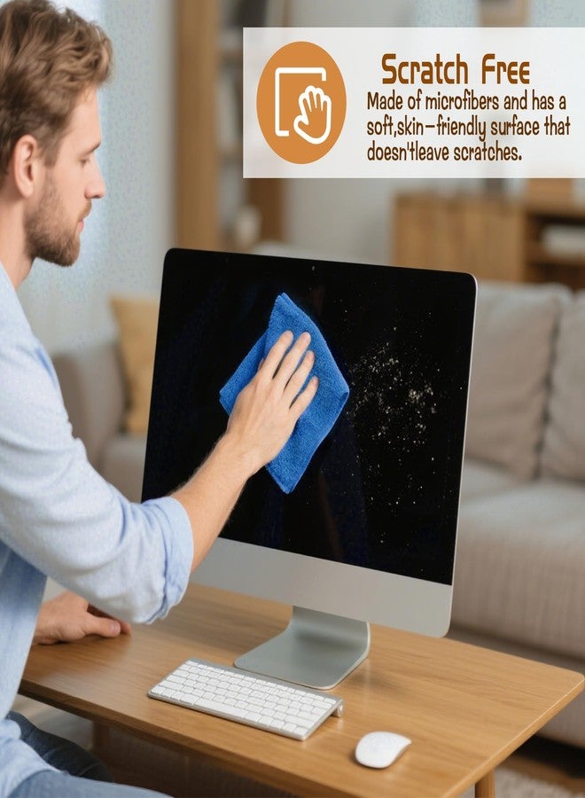 CODOHI 8 Pcs Highly Absorbent Microfiber Cleaning Cloth, 15.75"x15.75" Large Washable Reusable Microfiber Towel for House Floor Kitchen Car Window, Lint and Streak Free - Image 5